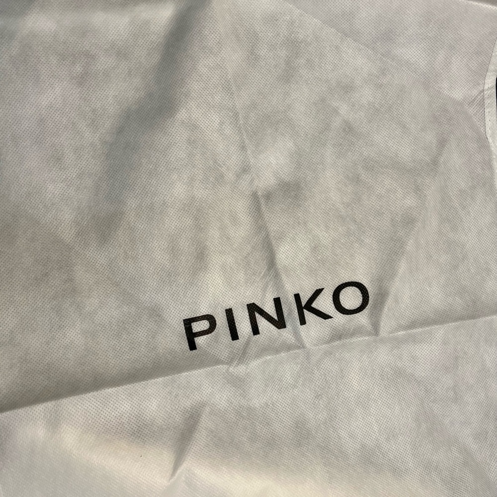 Pinko Designer White Garment Bag Authentic Clothing Suits Shirts Button Zip